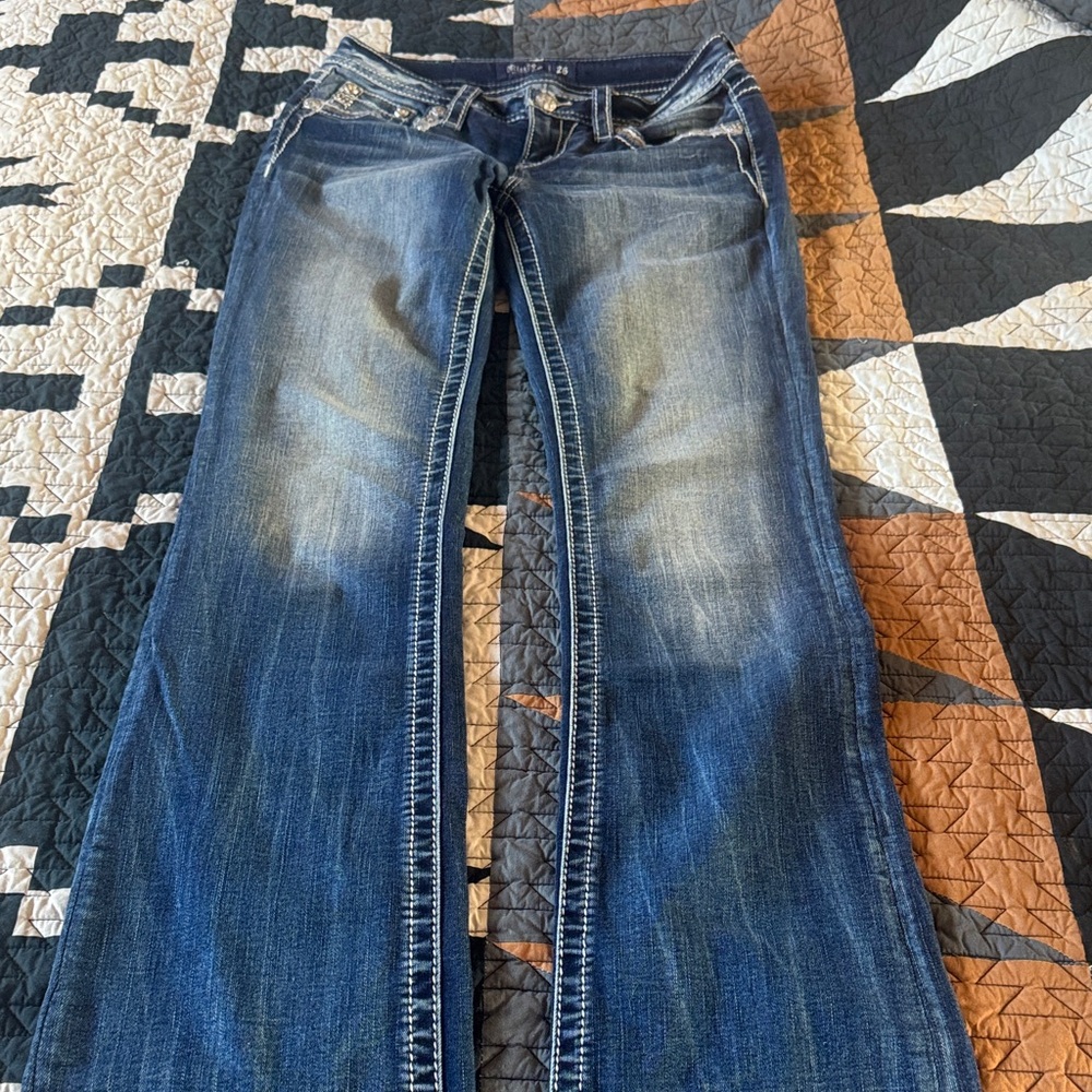 Miss Me Dark Blue Boot Cut Jeans